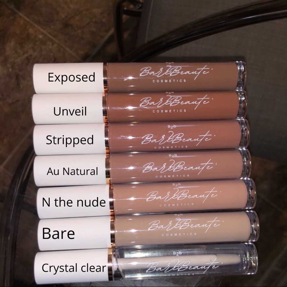 Nude butter glosses and liquid lip stains